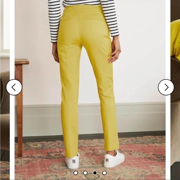 Boden Richmond pants in chartreuse size 2 petite - Picture 2 of 8